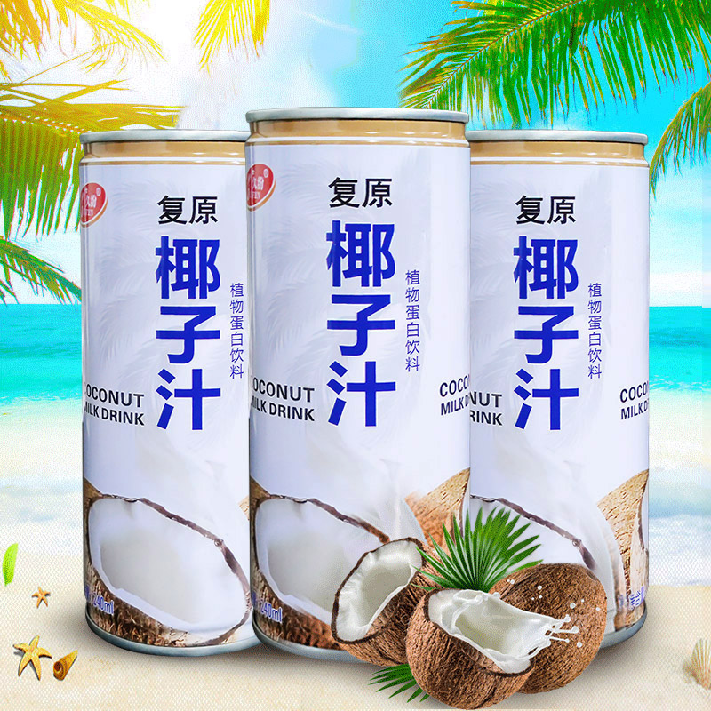 【椰汁禮盒裝】12罐整箱批發生榨海南椰子汁椰奶果汁果味飲料特價